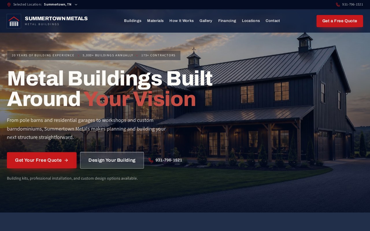 Summit Metals website designed by Ziro Agency, shown on a MacBook and iPhone